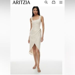New Aritzia Saturn linen midi dress